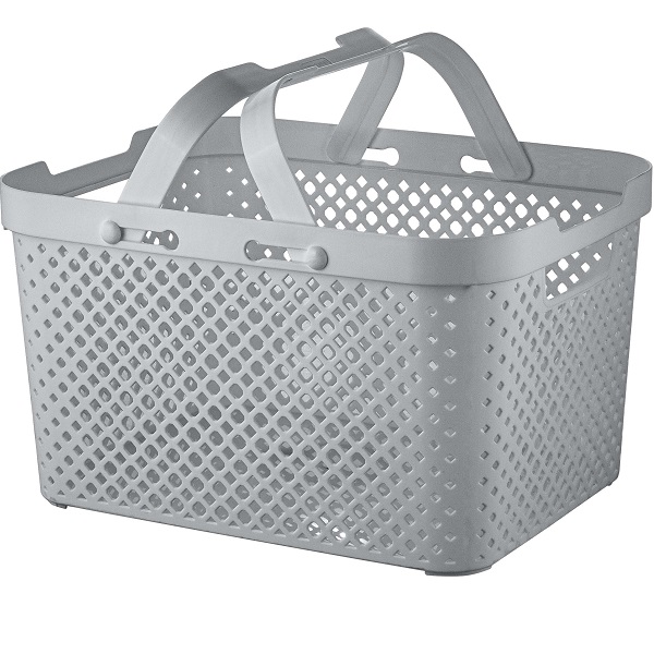Корзинка STOCKHOLM 260х192х137мм (с руч.) 5л серый шторм (то)