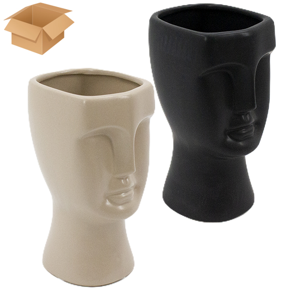 Кашпо-ваза художественное керамическое 12*11*20см