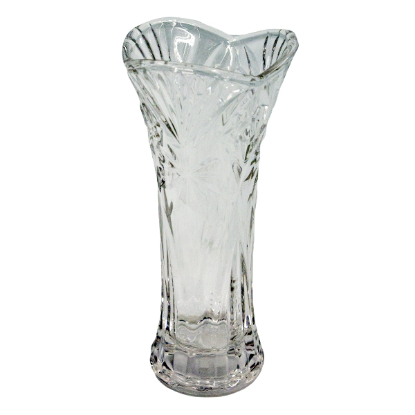 Ваза стеклянная для цветов h-18см без упаковки