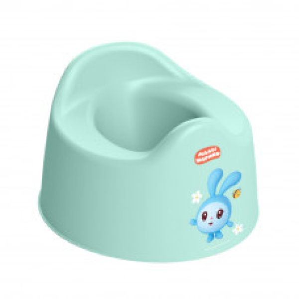 Горшок детский с декором 275х254х170мм "МАЛЫШАРИКИ" (Зеленый)(то)