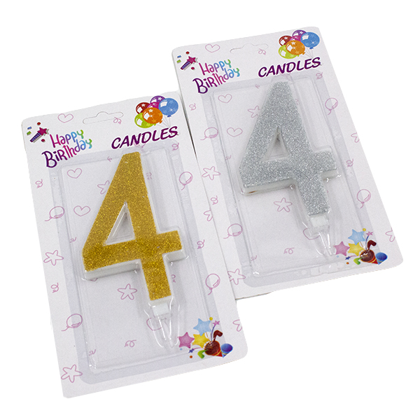 Свеча для торта 4 (h-12см)