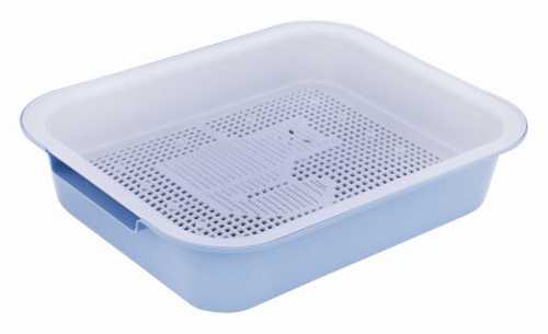 Лоток ALTA для кошек 38х31х8 см (синий) (то)