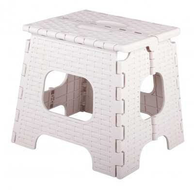 Табурет складной "Плетенка" (малый) бежевый