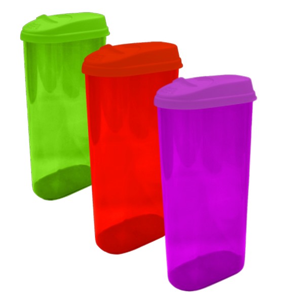 Банка для сыпучих продуктов 2.4 л с дозатором шампань