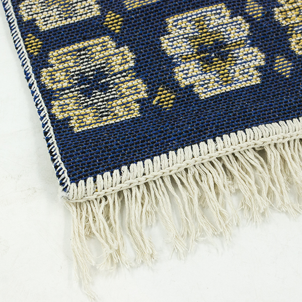 Коврик Kilim Usak из хлопка 60*120 кремово-синий Турция