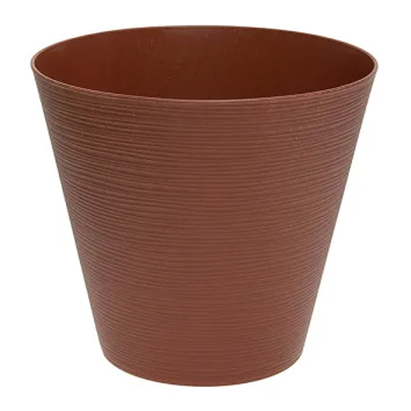 Горшок "ЭКО Конус" D19 со встав. 3,0л гранит