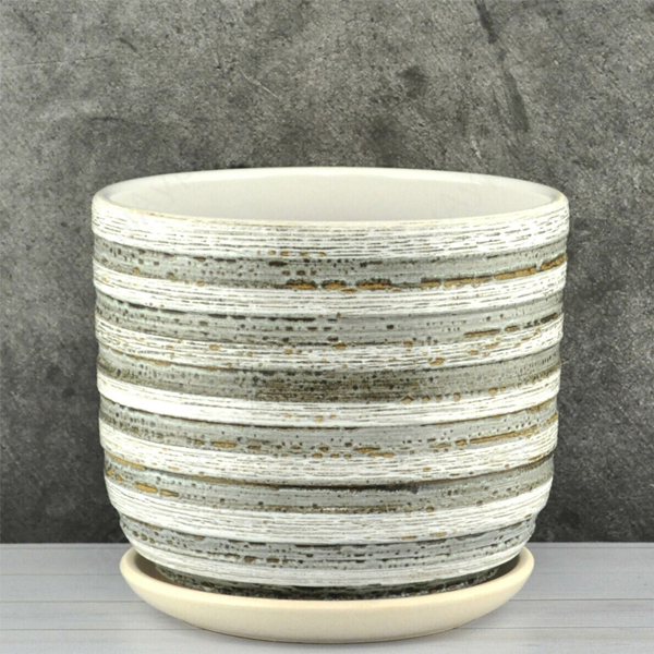 Горшок бук кукушка белый N1 d12см