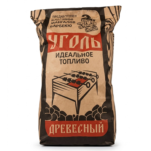 Уголь древесный пакетированный 3 кг