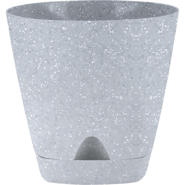 Горшок для цветов AMSTERDAM D250 с прикорневым поливом 8л светлый камень