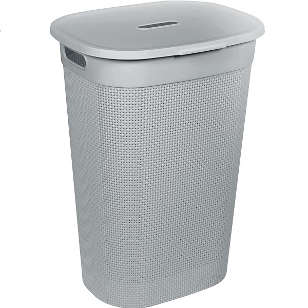 Корзина для белья OSLO 55л серый шторм (то)