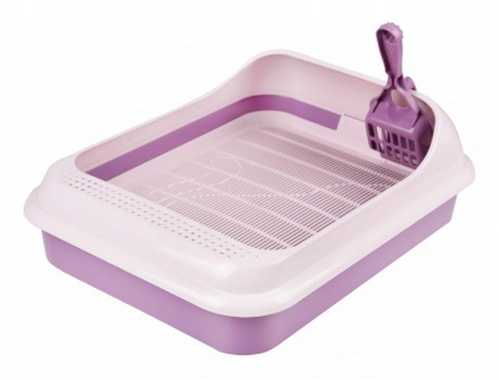 Набор ALTA для кошек "Лекси" (туалет-лоток, совок)(розовый) (то)