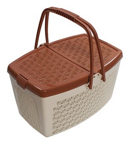 Корзина для пикника "Конти" 23л с крышкой (то)
