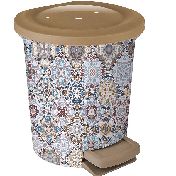 Контейнер для мусора 6л Flamenco Марокко с педалью (то)