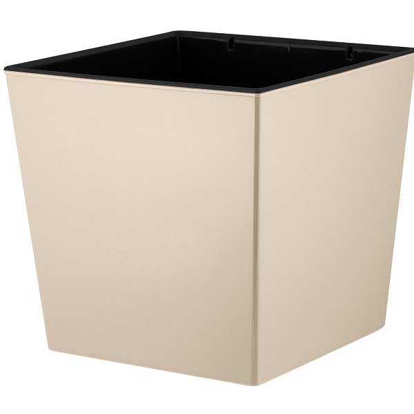 Горшок для цветов London CUBE 11,6л c дренажной вставкой калифорнийск.миндаль (то)