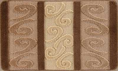 Набор ковриков 2шт. HURREM из пропилен. 50*80см коричневый