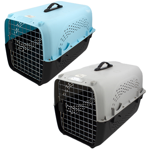 Переноска для кошек и собак 58*37*37см (пластик+металл)