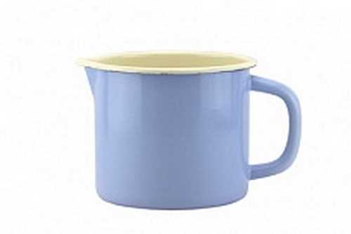 Кружка эмал  1,4л сливочный без крышки  со сливом 04-0108н/М