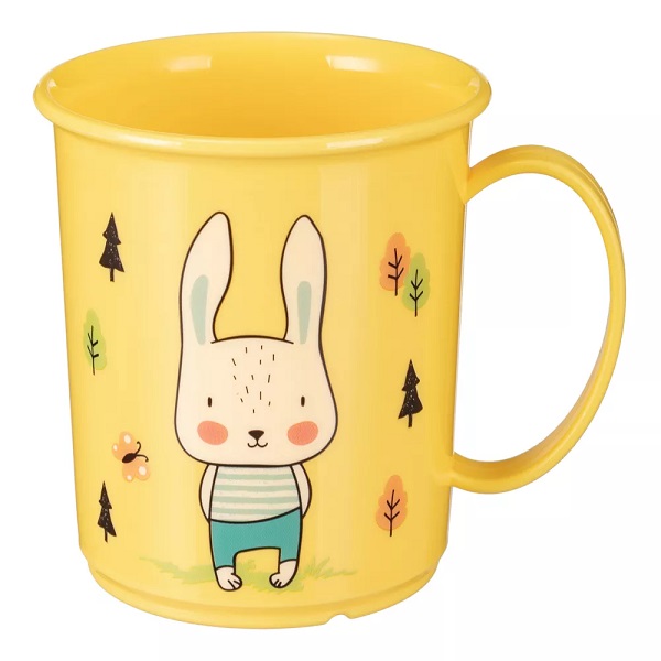 Кружка детская с декором 0,18л (желтый) (то)