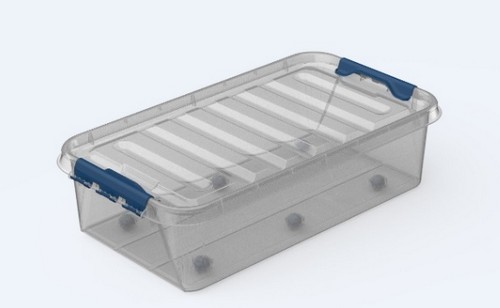 Ящик "ПРОФИ Комфорт" 35л подкроватный с кр. на колесах