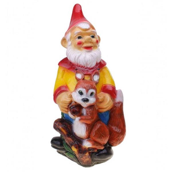 Фигура Гном с белкой