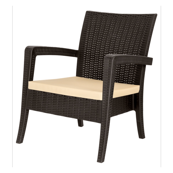 Подушка для кресло-дивана RATTAN OLA DOM 600х560х50мм (слон.кость)