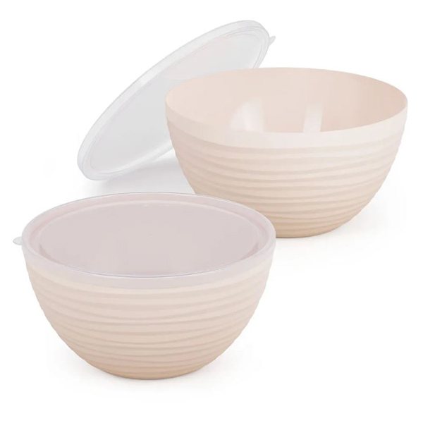 Набор чаш "Оазис" 2,5л и 4л (с крышкой) бежевый  (то)