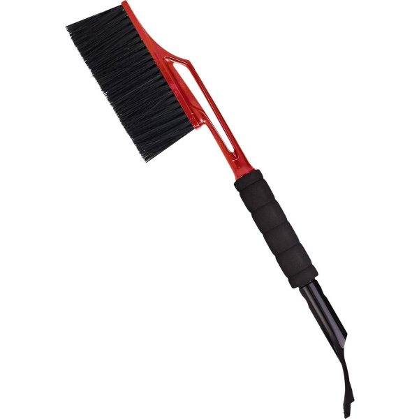 Щетка для снега Techno со съемным скребком для льда 58см signal red (то)