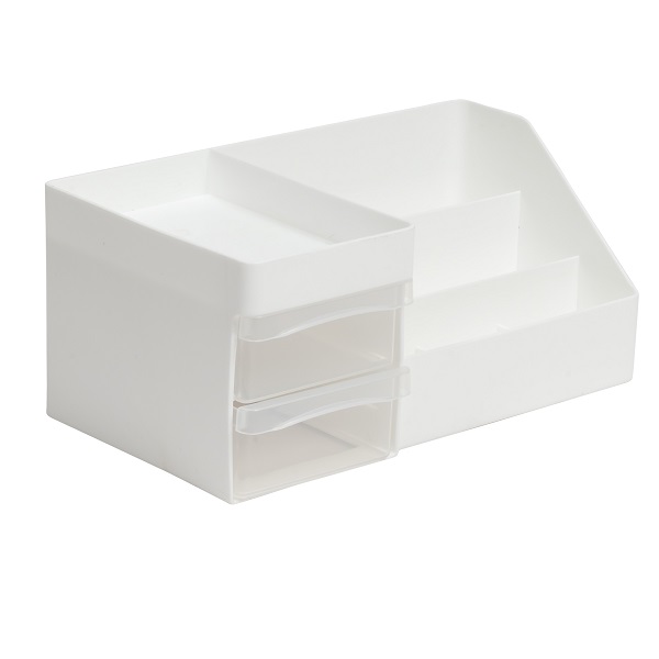 Органайзер для косметики (белый/прозрачный)