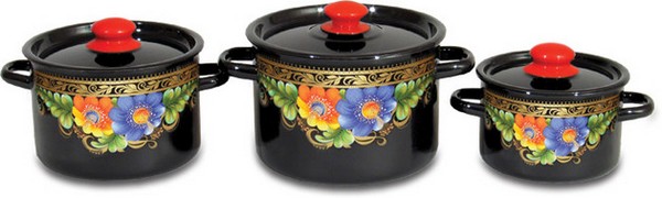 Набор №144/1 3пр. (1,5л /2,9л/ 3,9л)  РУССКОЕ ПОЛЕ(Шиповник)