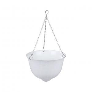 Кашпо "Венеция" 10л подвес.(диам 330мм)(бел)(то)