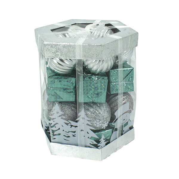 Шары елочные 6см, 28шт