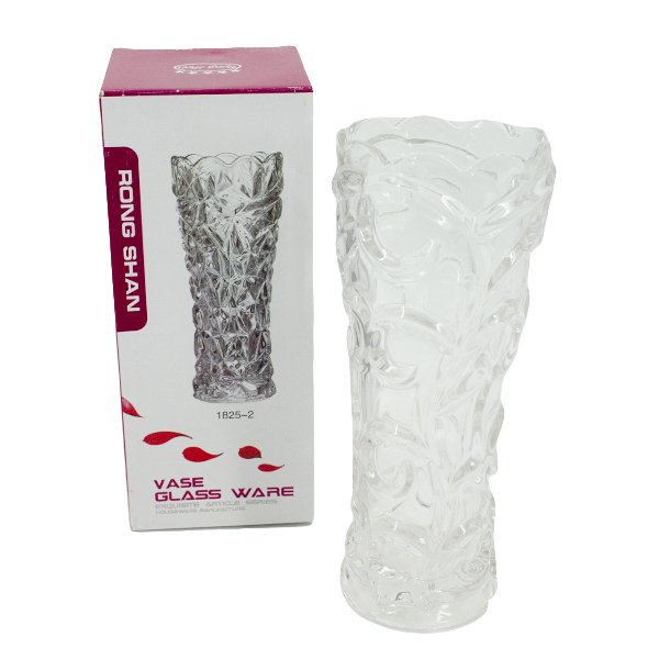 Ваза стеклянная для цветов h-25см