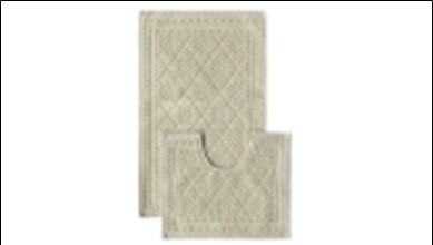 Комплект ковриков из хлопка PAMUKLU кремовый из 2- шт  50х80,50х40  L CADESI Турция