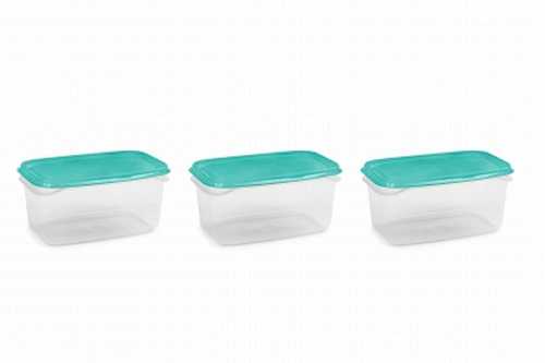 Набор контейнеров д/заморозки Frost 3/0,5 л (бирюза) (то)