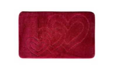 Комплект из 2 ковриков  NADA 50х80 ( U 50х40) 3007 вишневый, L CADESI Турция