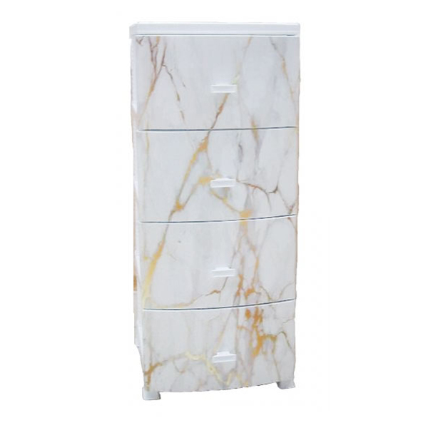 Комод 4-х секц.декор Мрамор 39х47х95см