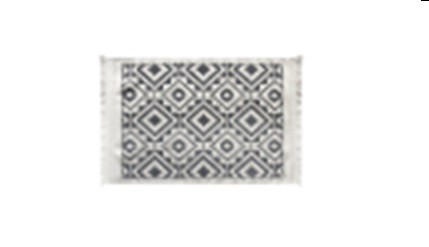 Коврик двухсторонний из хлопка 80х150 серый PAMUKLU DOUBLE ,Турция