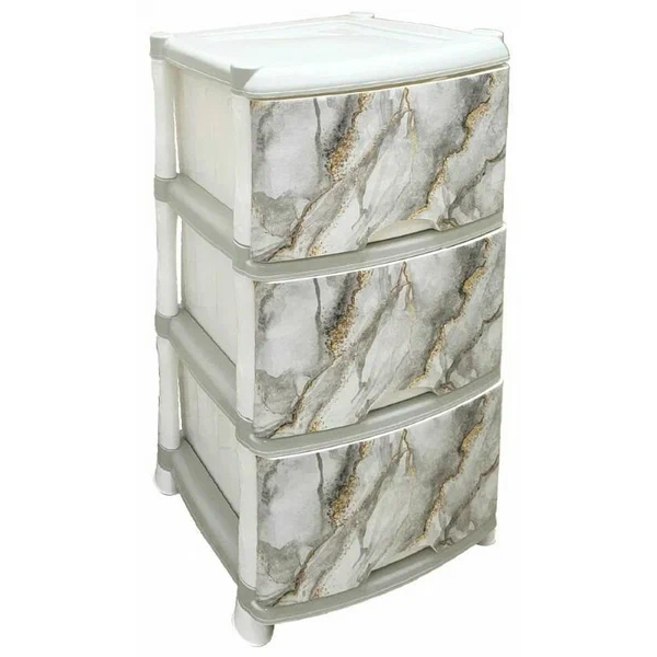 Комод 3-х секц.декор Мрамор (венге) 39х47х73см