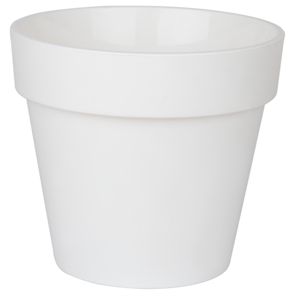 Горшок Протея 6л с белой вкладкой Белый