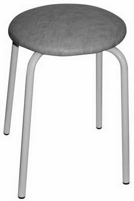 Табурет стальной (серый) (хпп) (то)