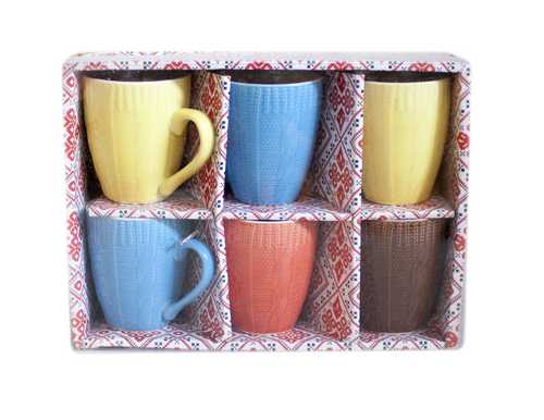 Набор кружек Узоры 180мл*6шт