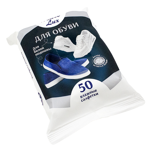 House Lux №50 GM влажные салфетки для обуви с белой подошвой 