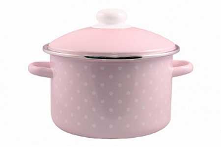 Кастрюля эмал  2,0л 17-1610/6М Горох мелкий-К