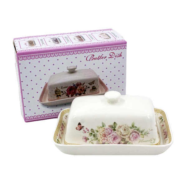 Масленка керамическая с крышкой