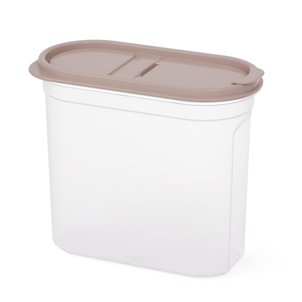 Емкость для сыпучих продуктов "Космо" 2,7л (с клапаном)(какао) (то)