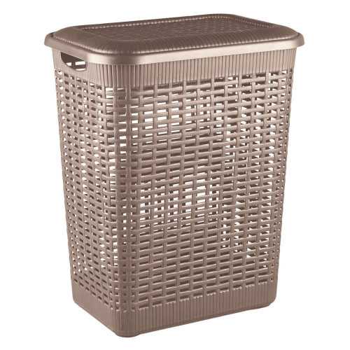 Корзина для белья 30л, 370Х260Х465 мм (коричневый) (то)