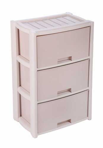 Комод "Колорит" 3 секции (бежевый) (то)