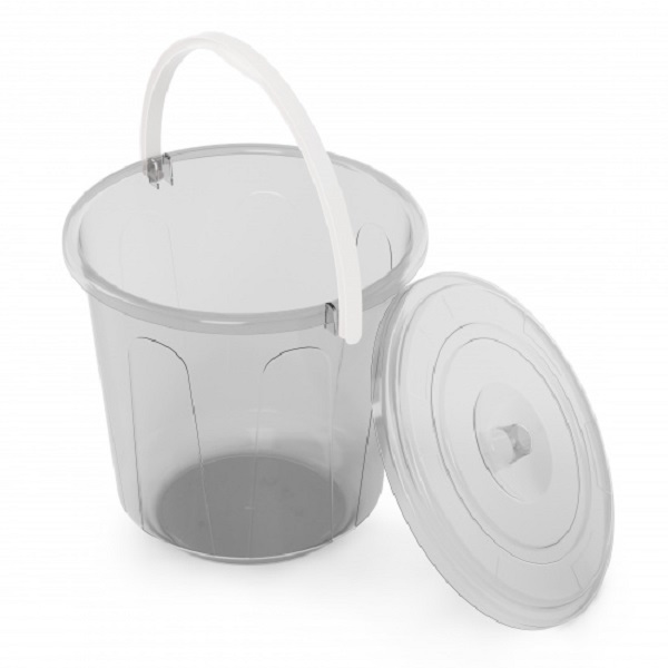 Ведро 5л "Хозяюшка" с крышкой (микс)