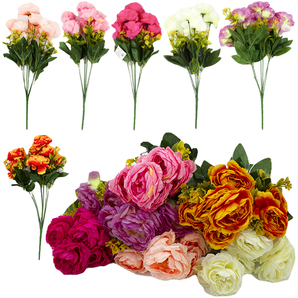 Букет искусственный РОЗА 7 цветков h-41см