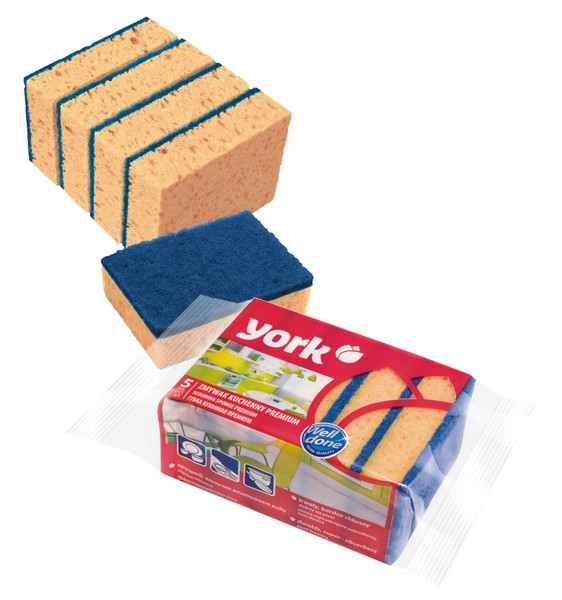 Губки для посуды YORK PREMIUM 5шт